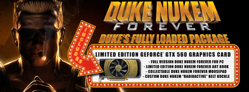 Игровое железо - GeForce GTX 560 с игрой Duke Nukem Forever от EVGA